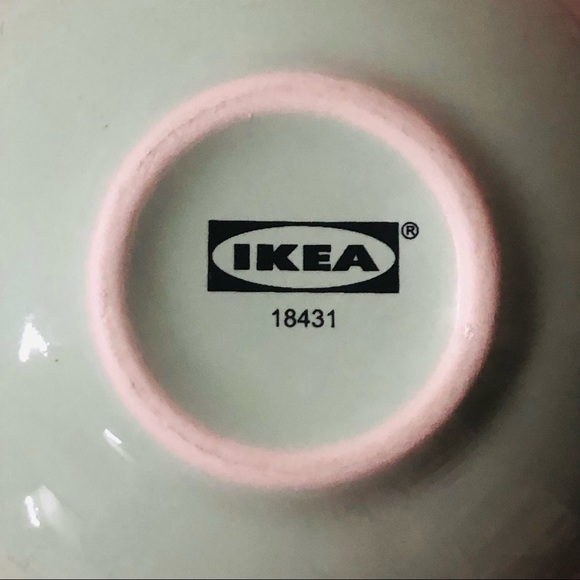 IKEA 4-Piece Plate and Bowl Set, 10866 and 18431, Pastel Green - Picture 4 of 4